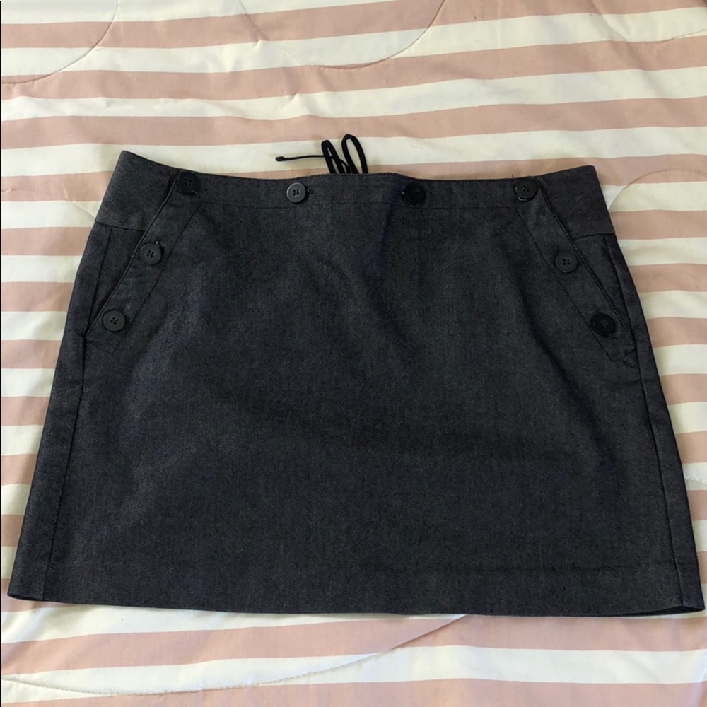 Dark blue twill sailor skirt
